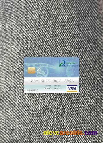 Benin Atlantique bank visa card photolook